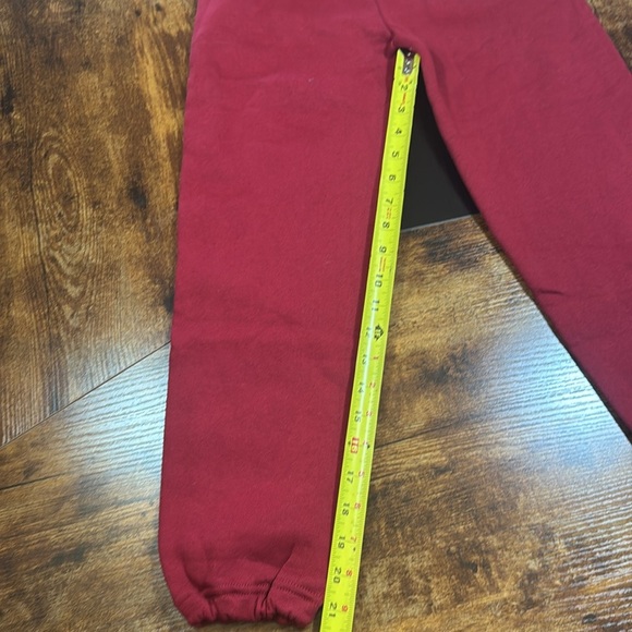 Russell Athletic Red Sweatpants Relaxed Fit Elastic Cuffs - Picture 1 of 5